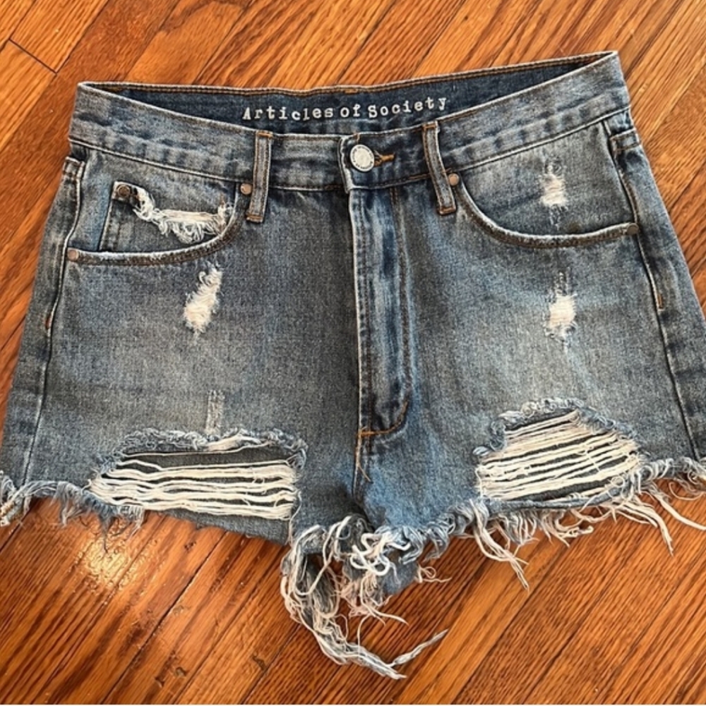 Articles Of Society Blue Jean Shorts Size 26